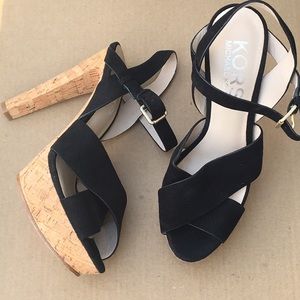 Michael Kors Black Platform Sandals